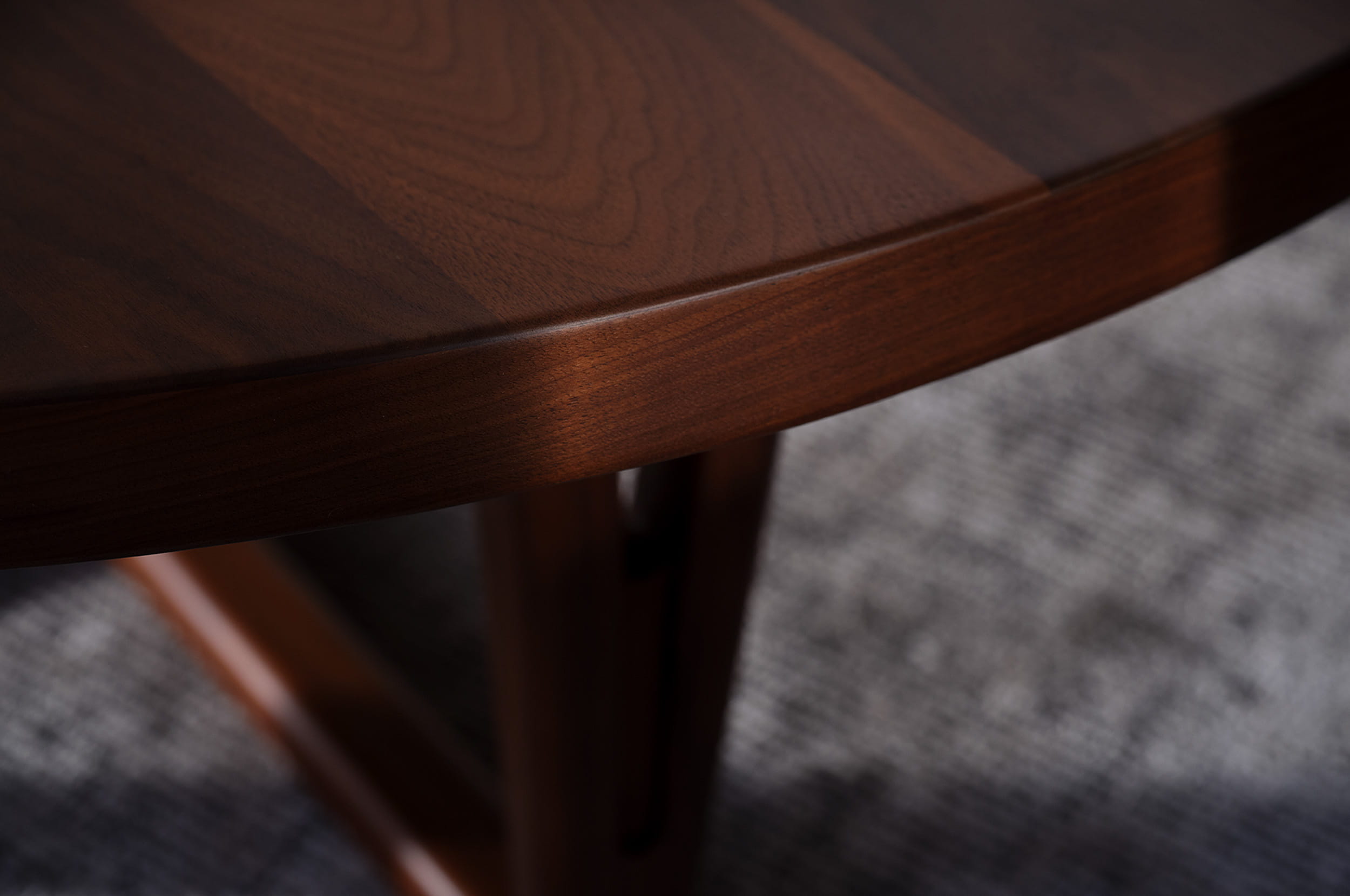 Folding Round End Table- Pale Aspen & Ivory