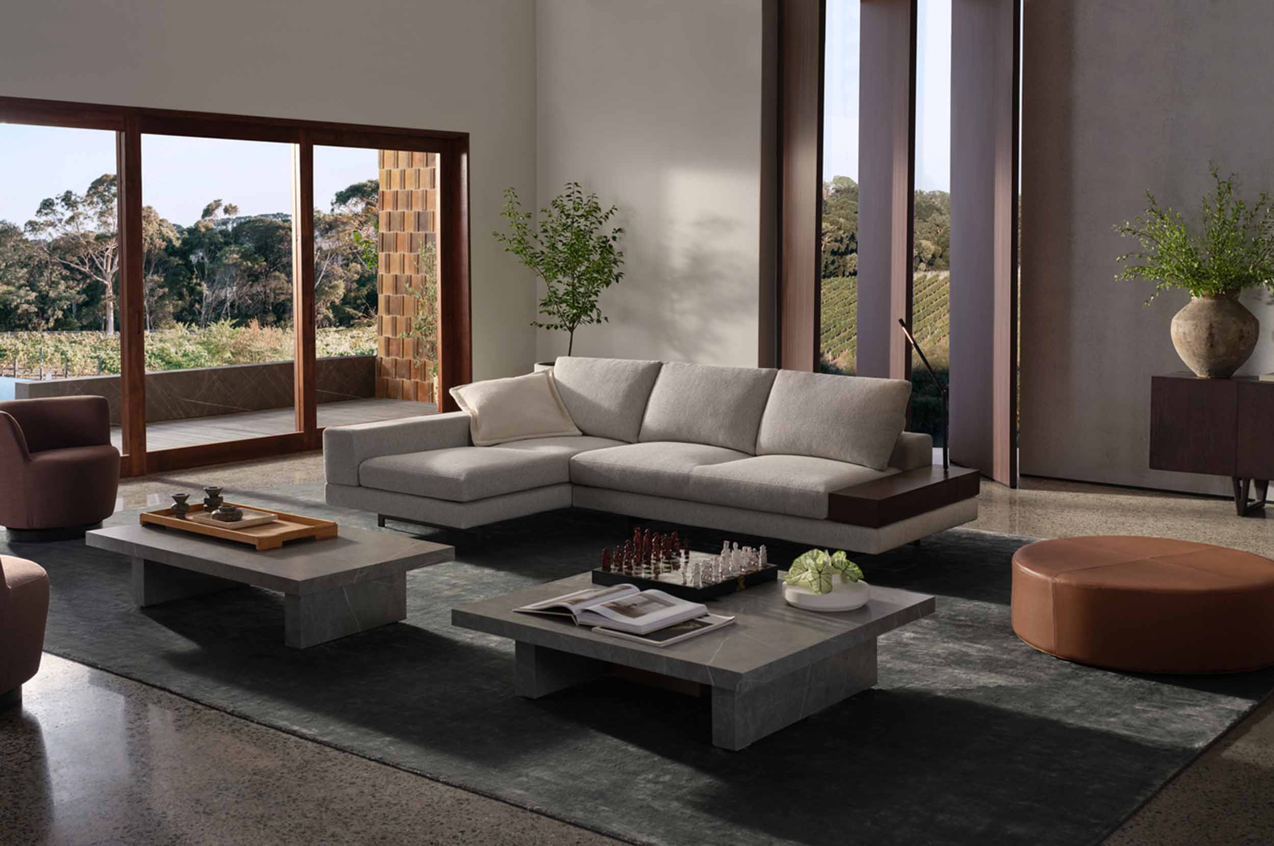 Three seater lounge with chaise hotsell