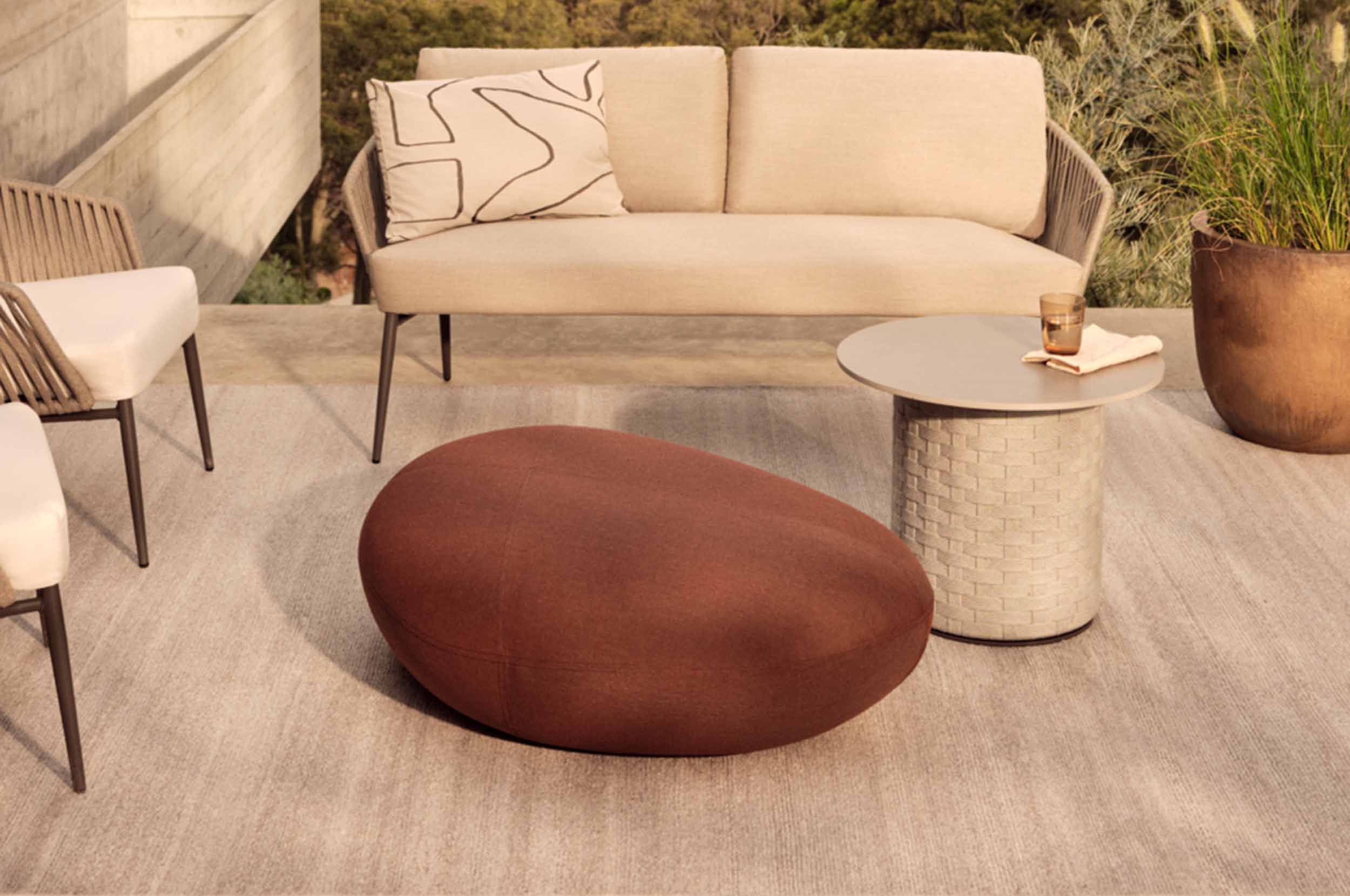 Lode Outdoor Large Ottoman