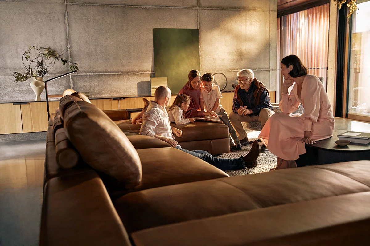 Flexible Living Room Design for Family Living