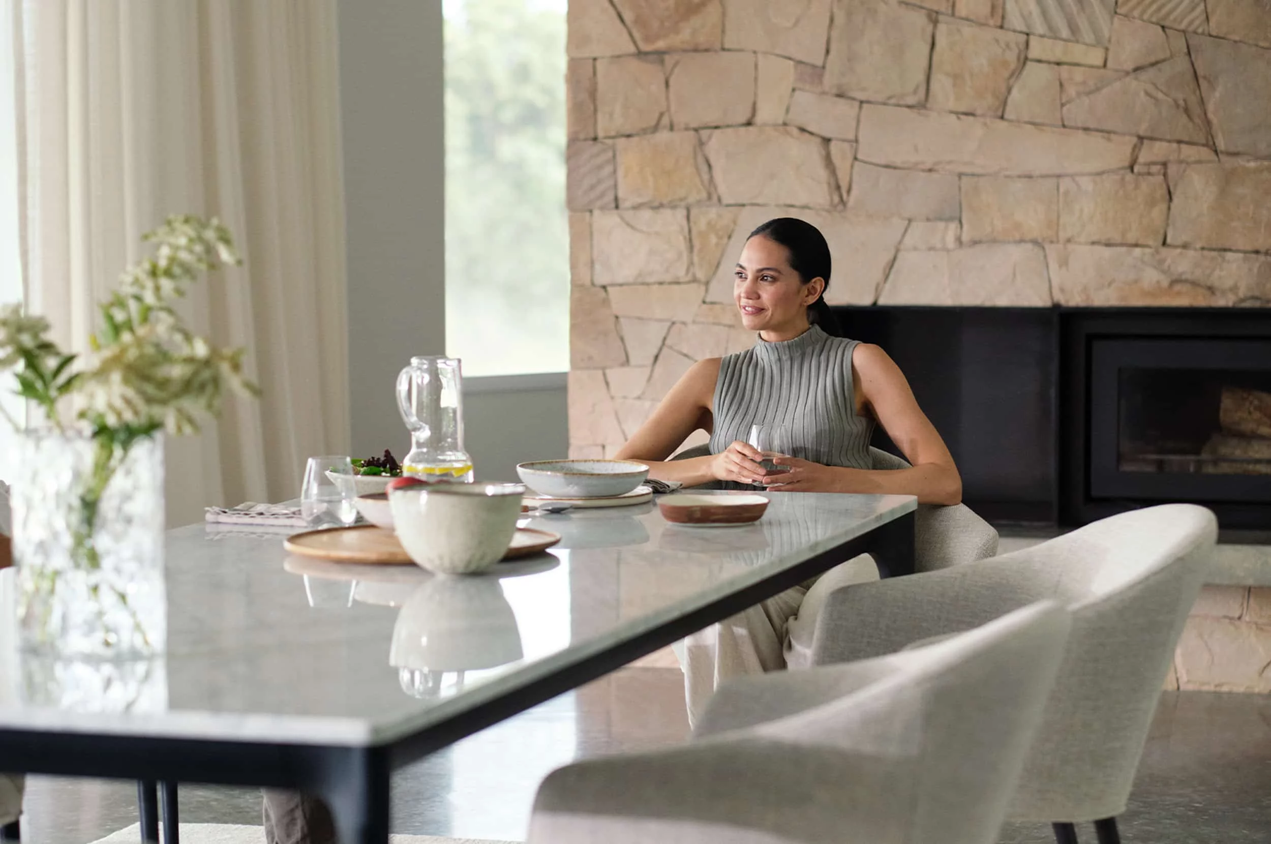 Quay Seater Marble Dining Table