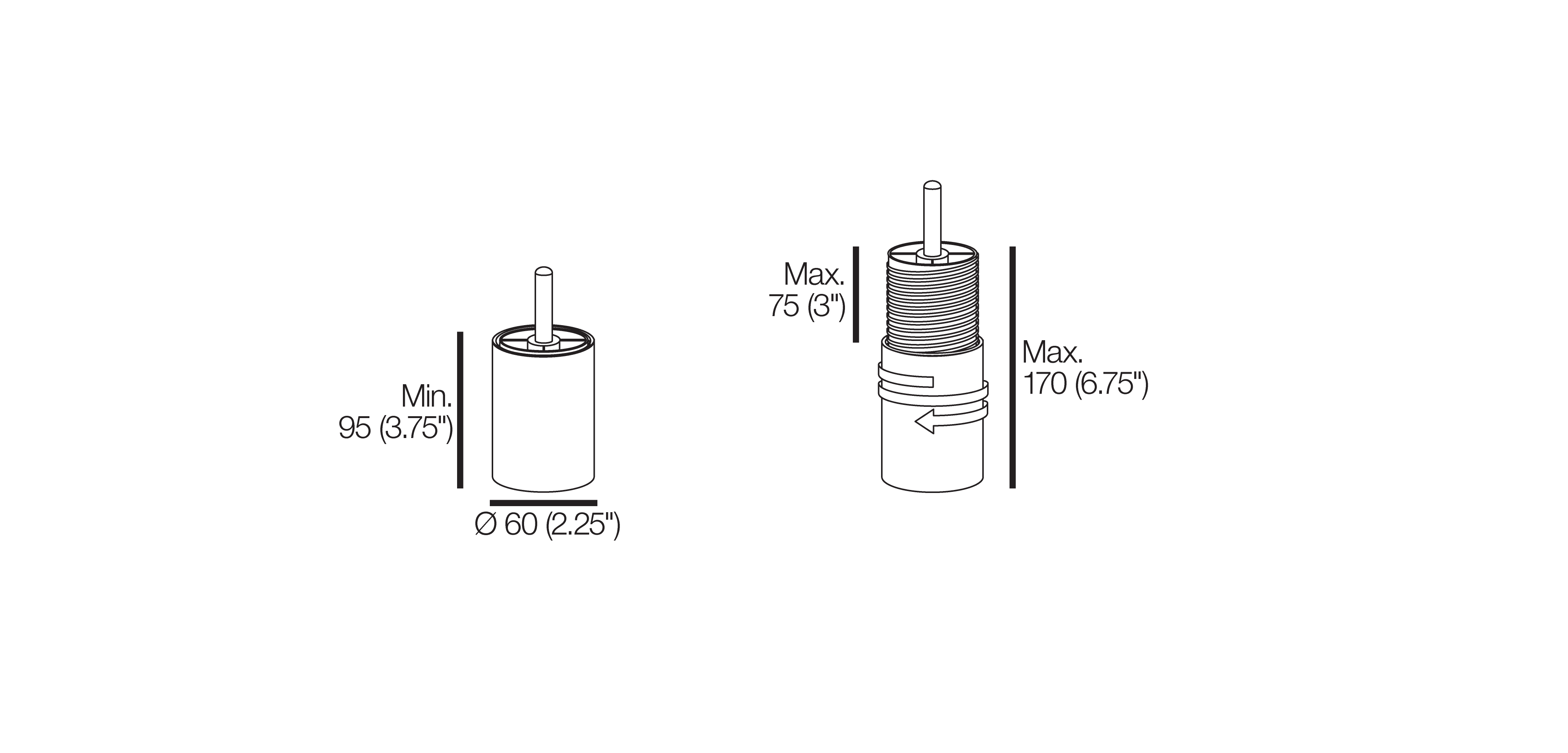 High Adjustable Universal Sofa Leg Silver Trim