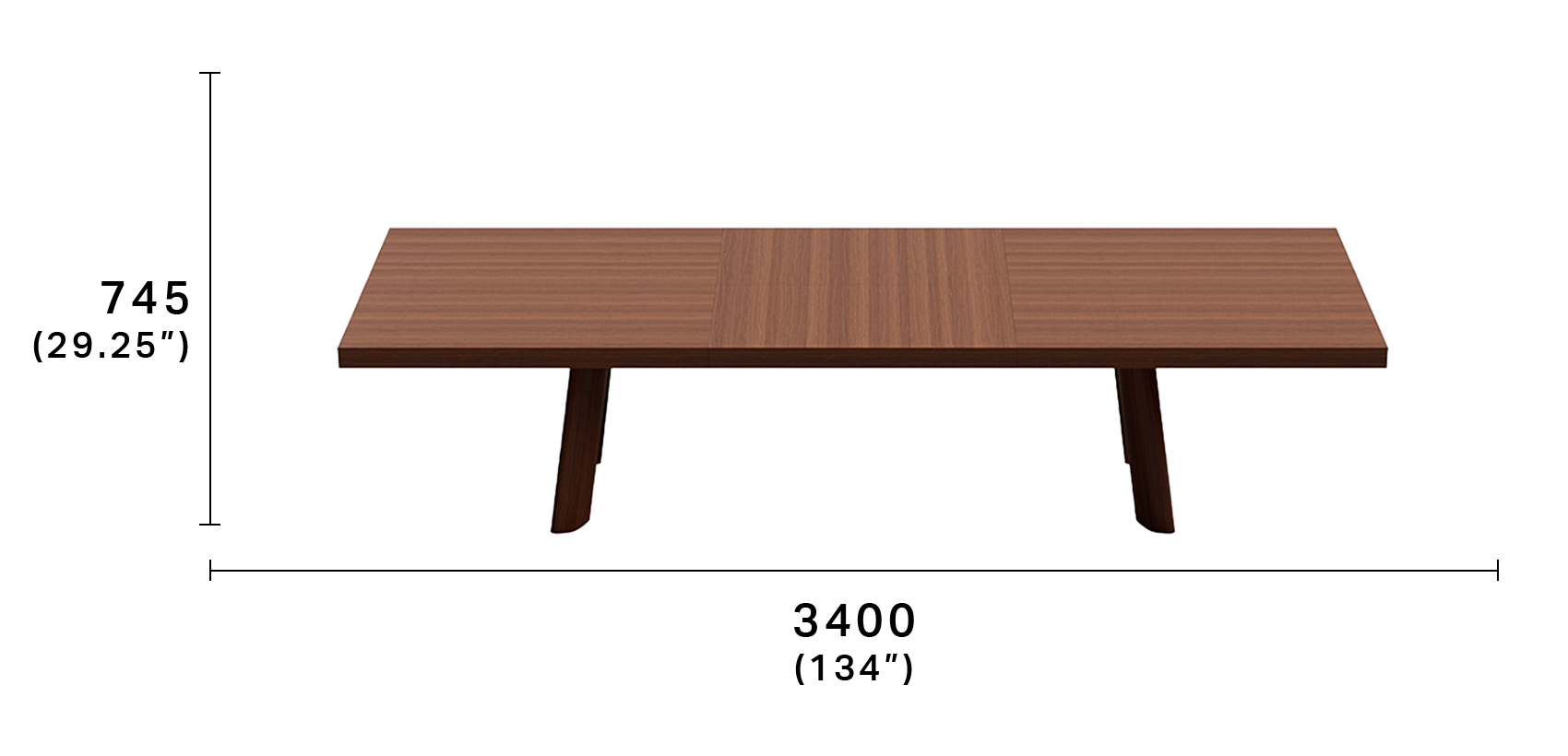 Heritage Extension Dining Table Natural Oak